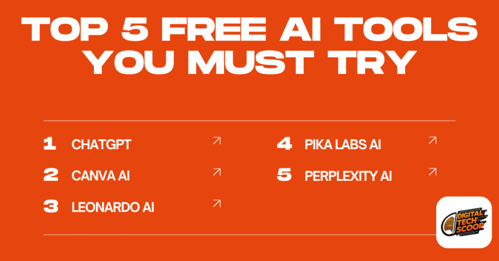 Top 5 Free AI Tools